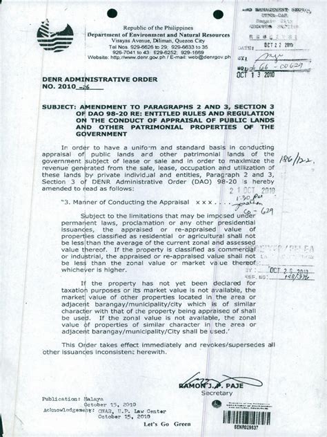 denr cnc application fee|ADMINISTRATIVE ORDER No.